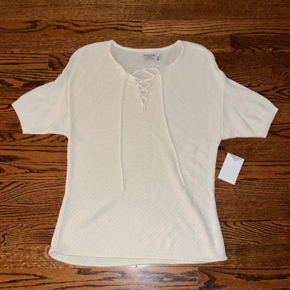 Frame Le Crochet Knit Top